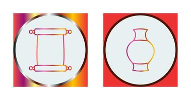 Scroll of Paper and Antique Icon vector