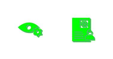 view setting and global profile Icon vector