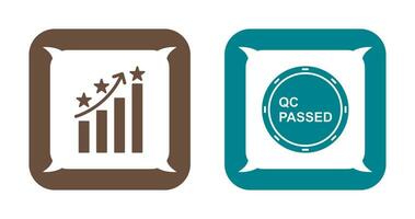Reputation Management and QC Passed Icon vector