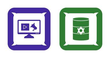 Digital Marketing and Database Management Icon vector