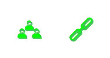 link building and team members  Icon vector