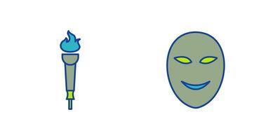 Museum Torch and Ancient Icon vector