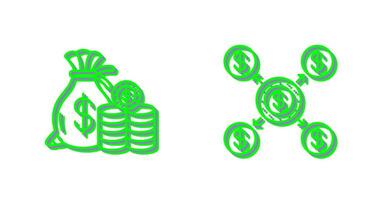 Saving and Distribution Icon vector