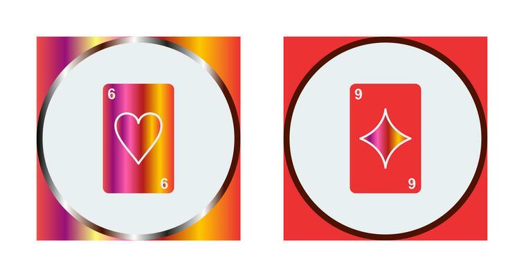 heart cards and diamonds card Icon