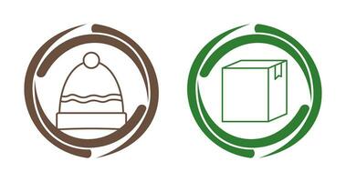 Hat and Box Icon vector