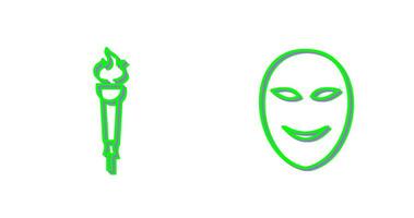 Museum Torch and Ancient Icon vector