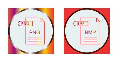 PNG and BMP Icon vector