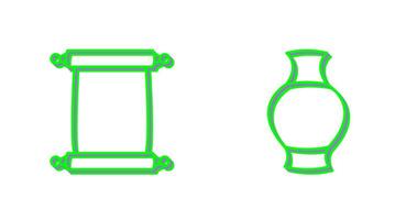 Scroll of Paper and Antique Icon vector