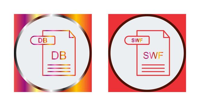 db y swf icono vector