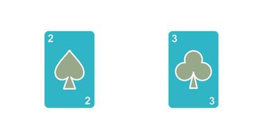 spades cards and clubs card Icon vector