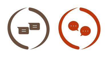 messages and conversation bubbles Icon vector