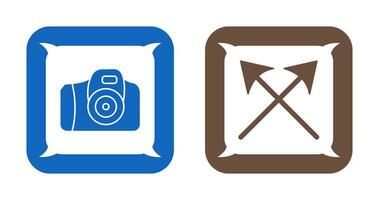 Camera and Arrows Icon vector