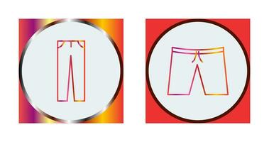 Pants and Shorts  Icon vector