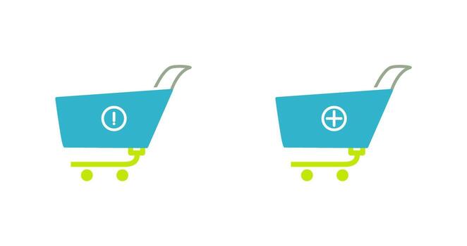 advertencia y añadir más icono vector