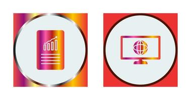 datos archivos y clima global icono vector