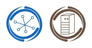 Internet and Server Network Icon vector