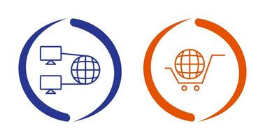 Internet Connectivity and Global Icon vector