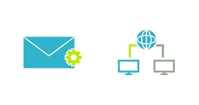 message setting and internet connectivity  Icon vector