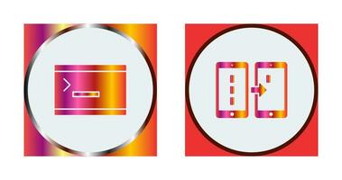 console and data transfer Icon vector