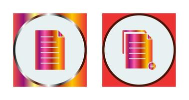 document and two files  Icon vector