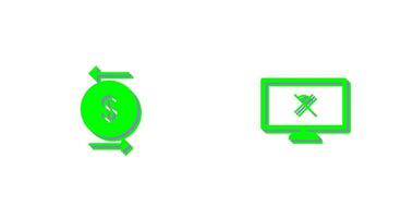 transaction and disconnected network  Icon vector