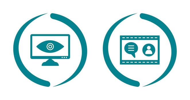 Web Visibility and Web Support  Icon vector