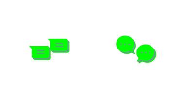 messages and conversation bubbles Icon vector