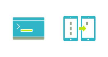 console and data transfer Icon vector