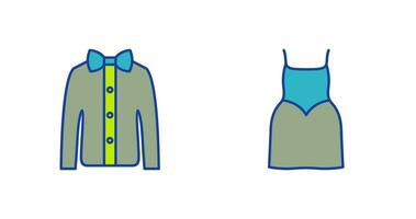 Shirt with Bow and Party Icon vector