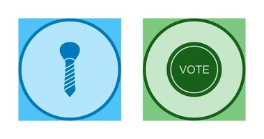 Tie and Vote Link Icon vector