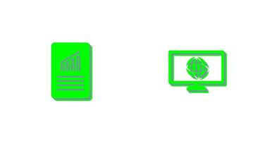 data files and weather global Icon vector