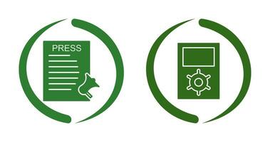 Press Releases and Management  Icon vector