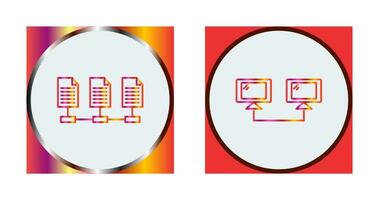 Connectesd Systems and Network Files Icon vector