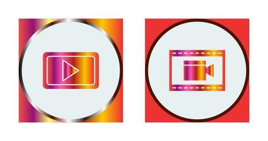 Video Communication and Video and Animation Icon vector