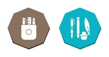 Stationery and Writing Equipment Icon vector