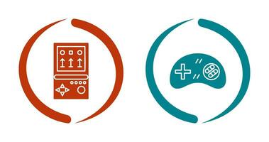 Brick Game and Gamng Control Icon vector