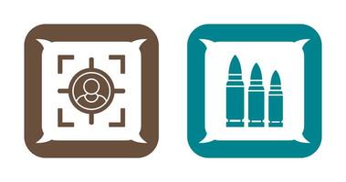 Target and Bullets Icon vector