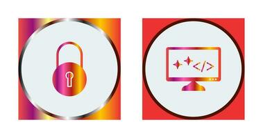 Closed Access and Clean Code Icon vector