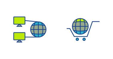 Internet Connectivity and Global Icon vector