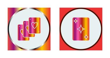 Deck of Card and Card Icon vector