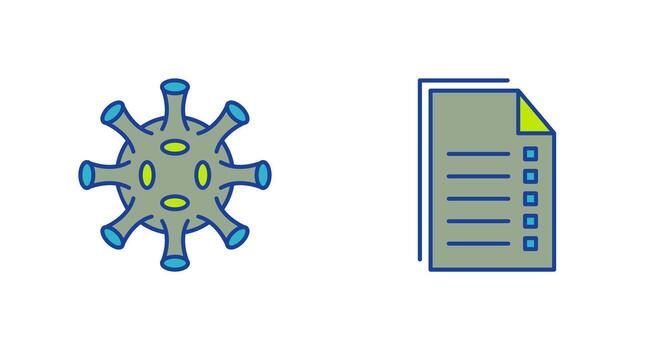 virus y datos icono vector