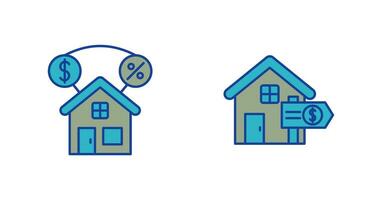 Mortgage and Sale Icon vector