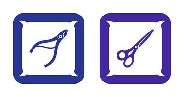 Nippers and Scissors Icon vector