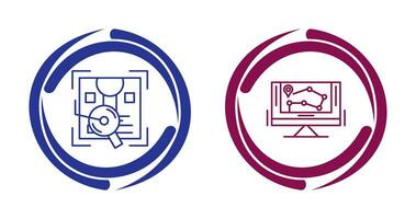 Order Tracking and Location Icon vector