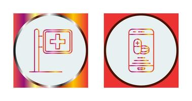 Signboard and Online Store Icon vector
