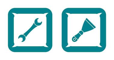 Spanner and Spatula Icon vector