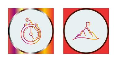 Deadline and Mission Icon vector
