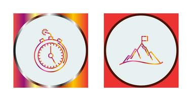 Deadline and Mission Icon vector