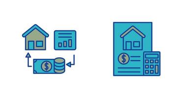 inversión y contabilidad icono vector