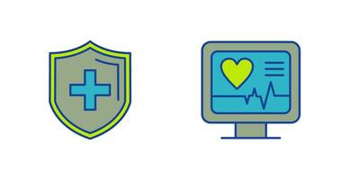 Protection and Plus Icon vector